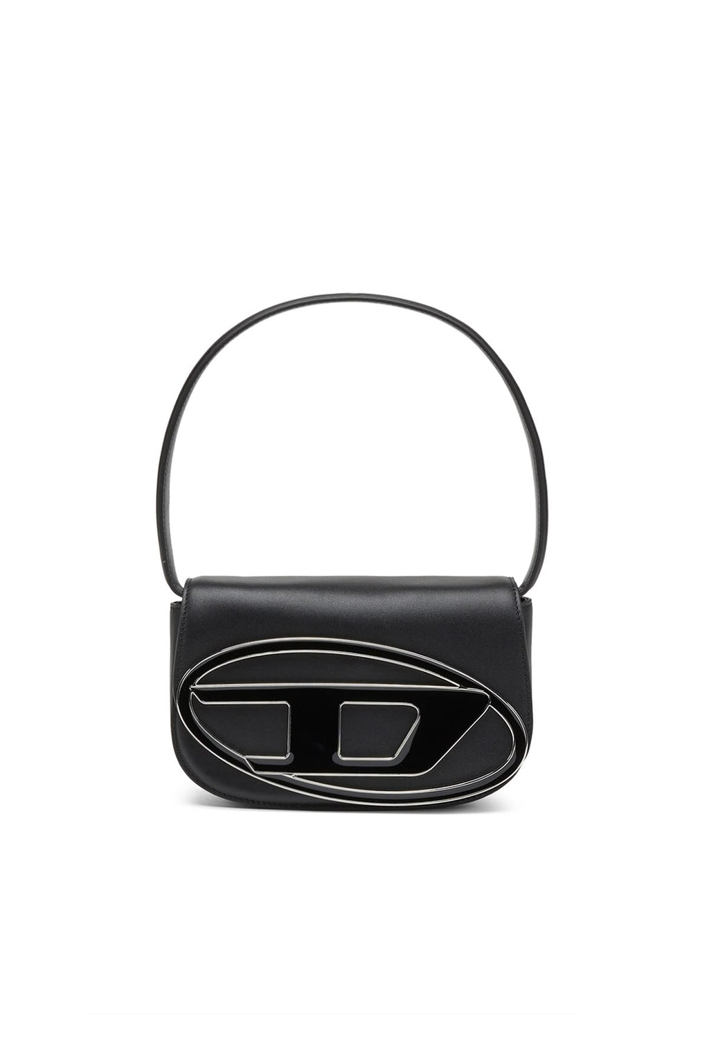 Black Diesel luxury shoulder bag with signature logo hardware