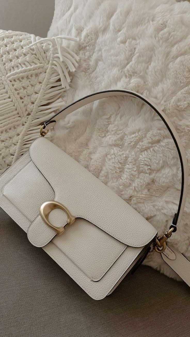 Soft Beige Handbag - side view