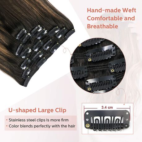 Wig/Extension Clips Black – Pack of 48