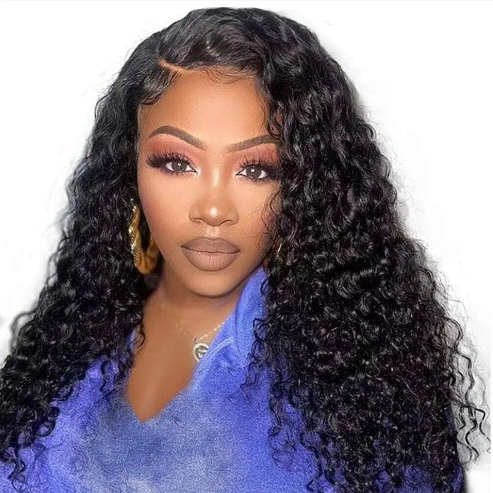 22In Brazilian Hair Water Wave Glueless Wig - 13x4 Full Frontal Lace Wig