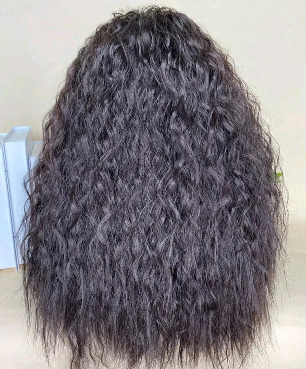 20" Curly Headband Wig (Human Blend)