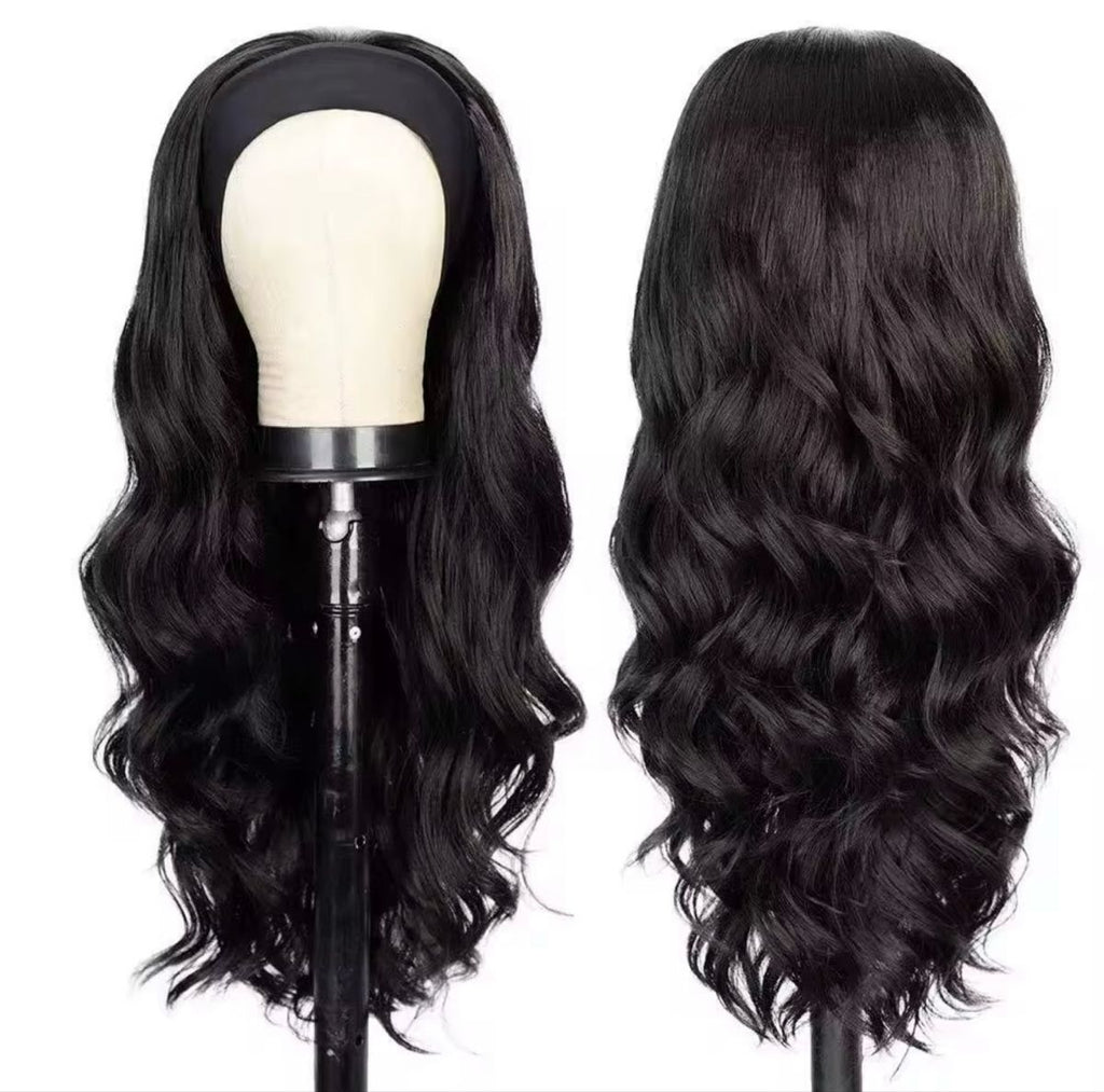 26" Heat Resistant Headband Wave Wig
